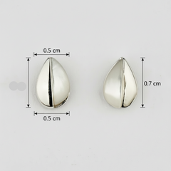 925 Sterling Silver Mother of Pearl Drop Studs