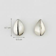 925 Sterling Silver Gold Mother of Pearl Drop Studs