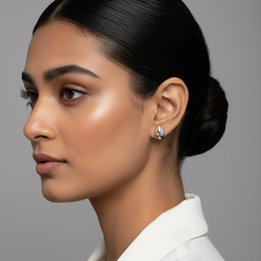 925 Sterling Silver Mother of Pearl Drop Studs