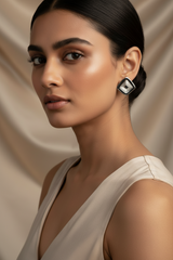 925 Sterling Silver Geometric Studs