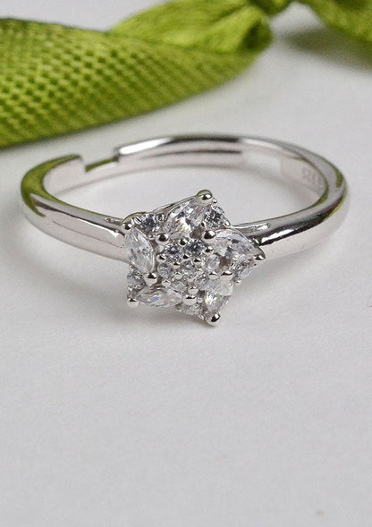 925 Sterling Silver Blossom Beauty Ring