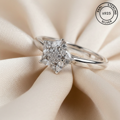 925 Sterling Silver Blossom Beauty Ring