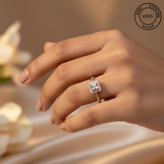 925 Sterling Silver Pure Harmony Rose Gold Delight