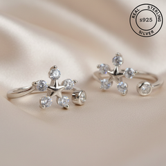 925 Sterling Sparkling Silver Toe Rings