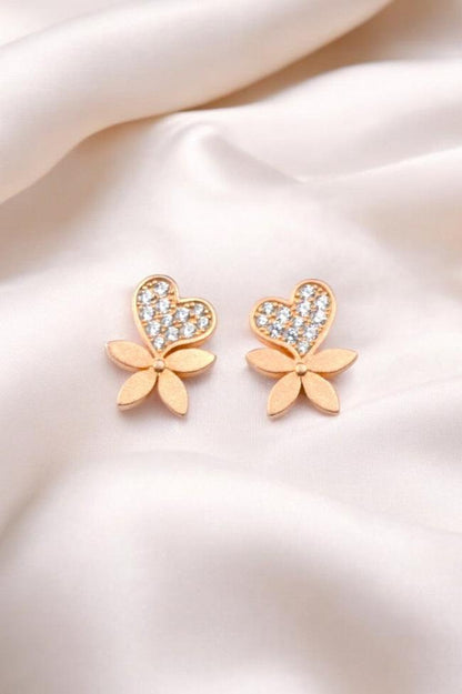 Rose Petal Radiance 925 Sterling Silver Studs