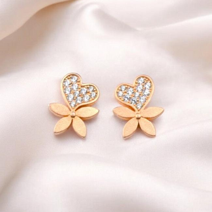 Rose Petal Radiance 925 Sterling Silver Studs