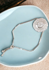 Enchanting Eclipse 925 Sterling Silver Bracelet (Silver)