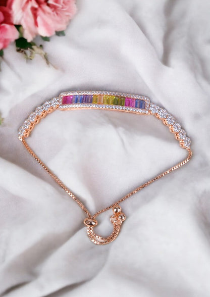 Rose Gold Radiant Charm Bracelet