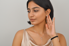 Silver Mystic wings Pendant set