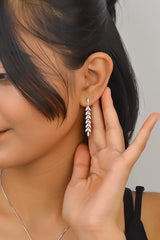 Silver Leafy Desire Pendant Set
