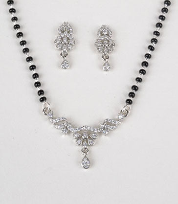 925 Sterling Silver Zircon Mangalsutra