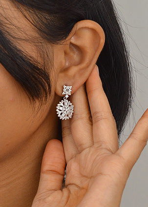 Silver Blooming Elegance Pendant Set