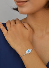 Silver Evil Eye bracelet