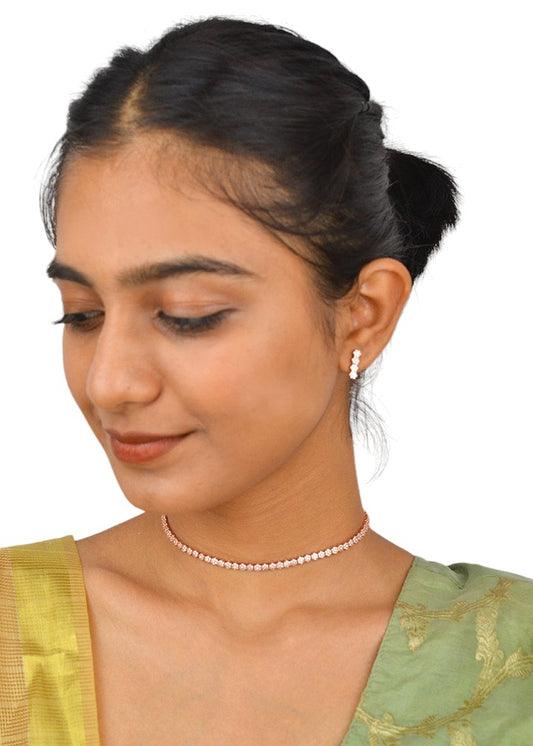 925 Sterling RoseGold Eternal Elegance Necklace Set