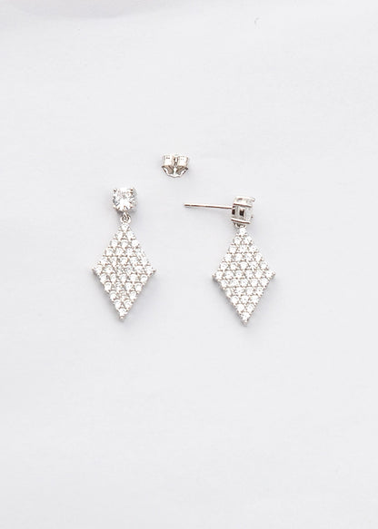 Silver Rhombus Dangles