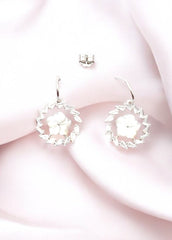 Silver Floral Fusion Danglers