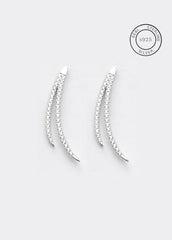 Silver Dazzling Zircon studs