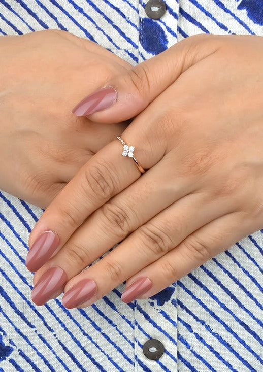 925 Sterling Silver Petal Bloom Ring