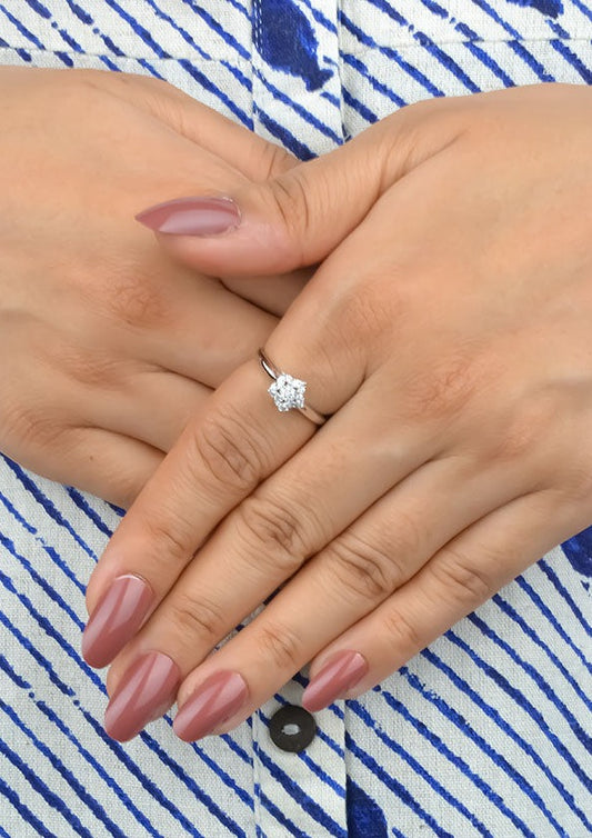 925 Sterling Silver Blossom Beauty Ring