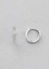 Silver Small Bali hoops