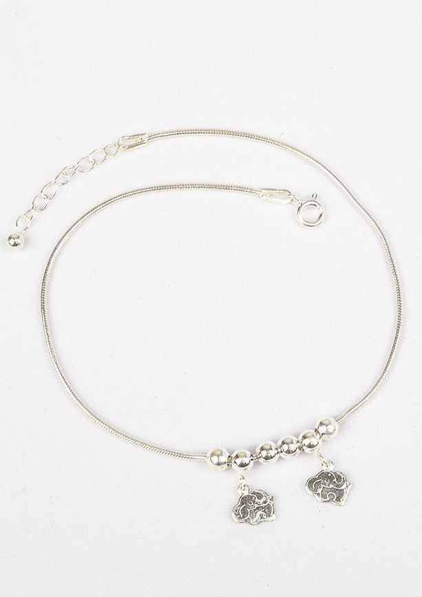 925 Sterling Silver Whispers Anklet(pair)