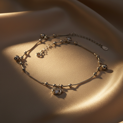 925 Sterling Silver Swirl Anklets
