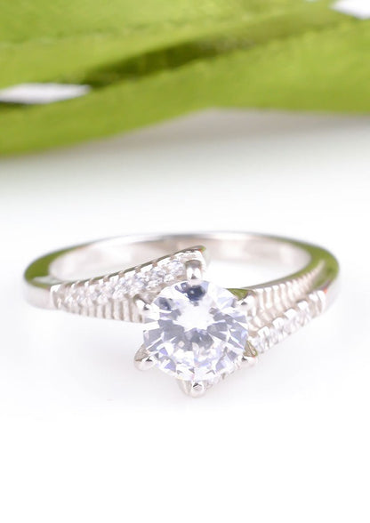 925 Sterling Silver Solitaire Ring