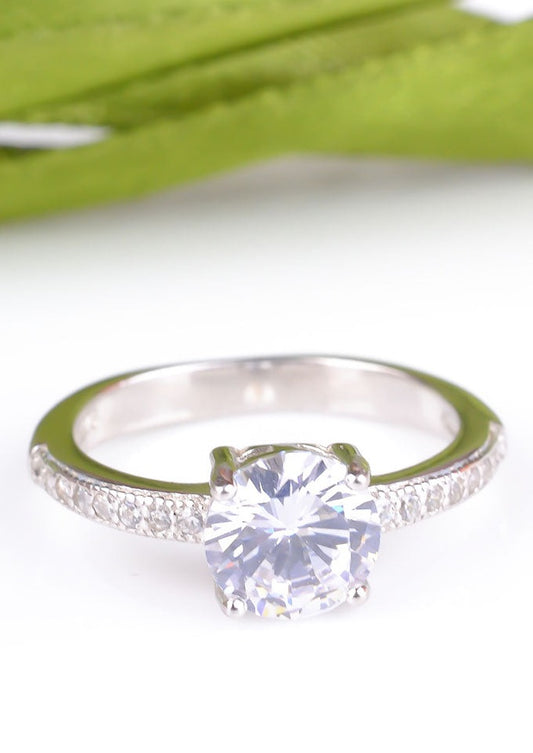 925 Sterling Silver Solitaire Ring