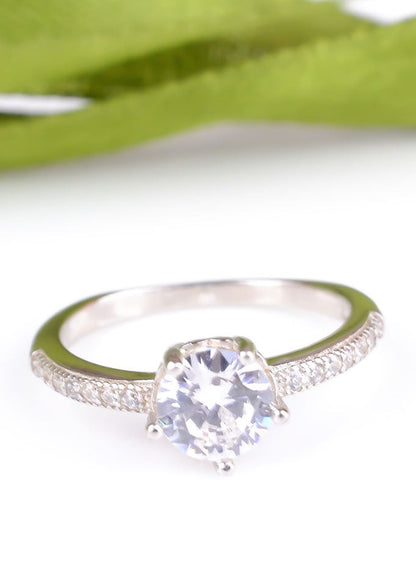 925 Sterling Silver Solitaire Ring