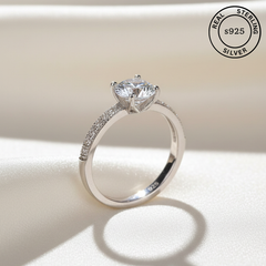 925 Sterling Silver Solitaire Ring