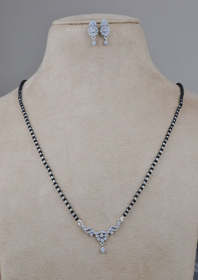 925 Sterling Silver Zircon Mangalsutra