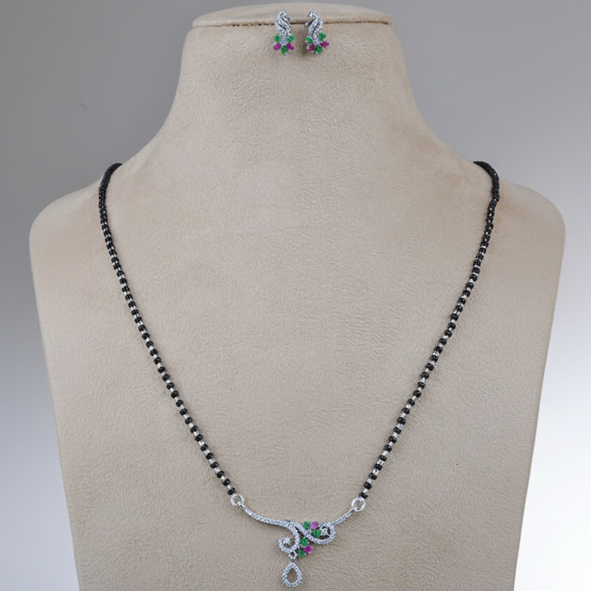 925 Sterling Silver Sparkling Mangalsutra