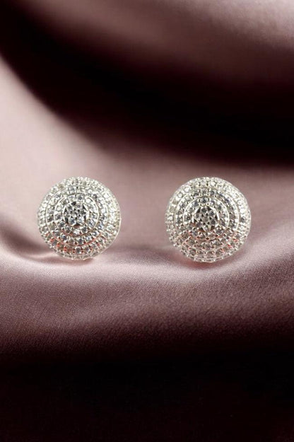 Zircon Love 925 Sterling Silver Studs