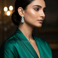 Sparkling Elegance 925 Sterling Silver Ear Studs