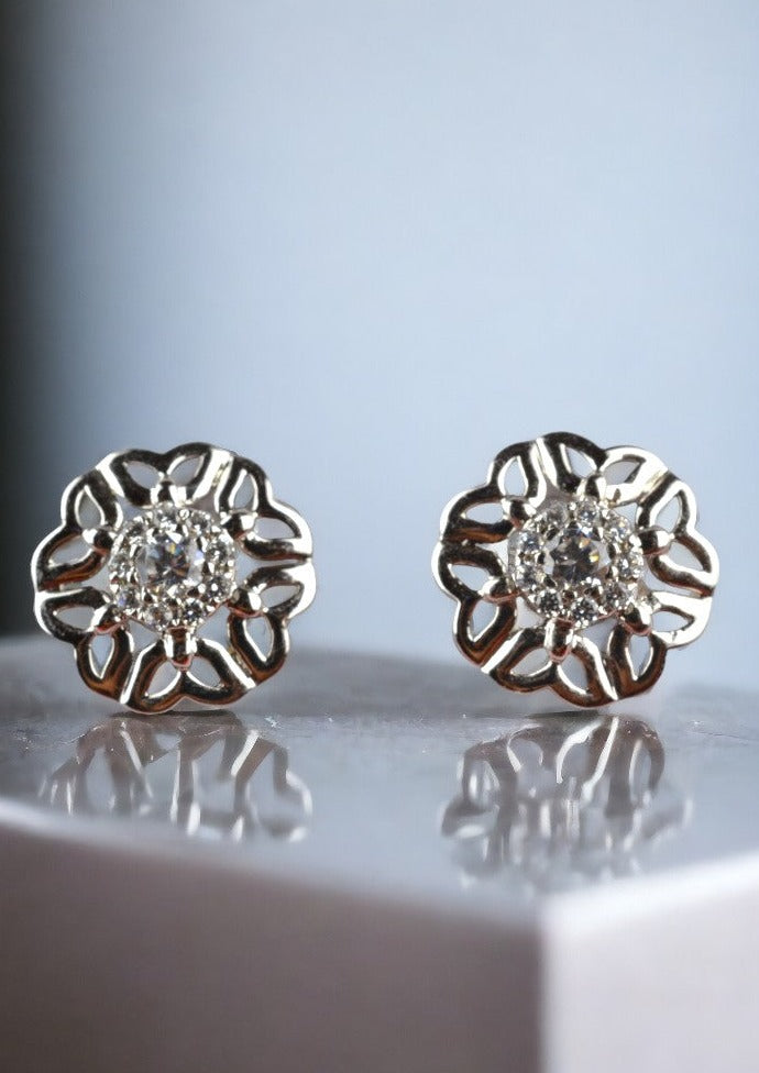 Flower Harmony 925 Sterling Silver Studs