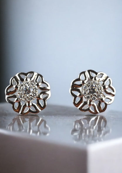 Flower Harmony 925 Sterling Silver Studs