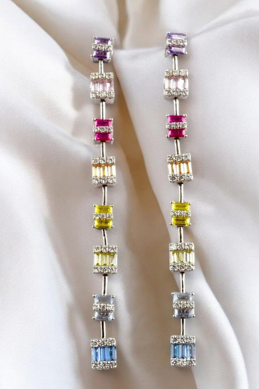 925 Sterling Silver Rainbow Earring