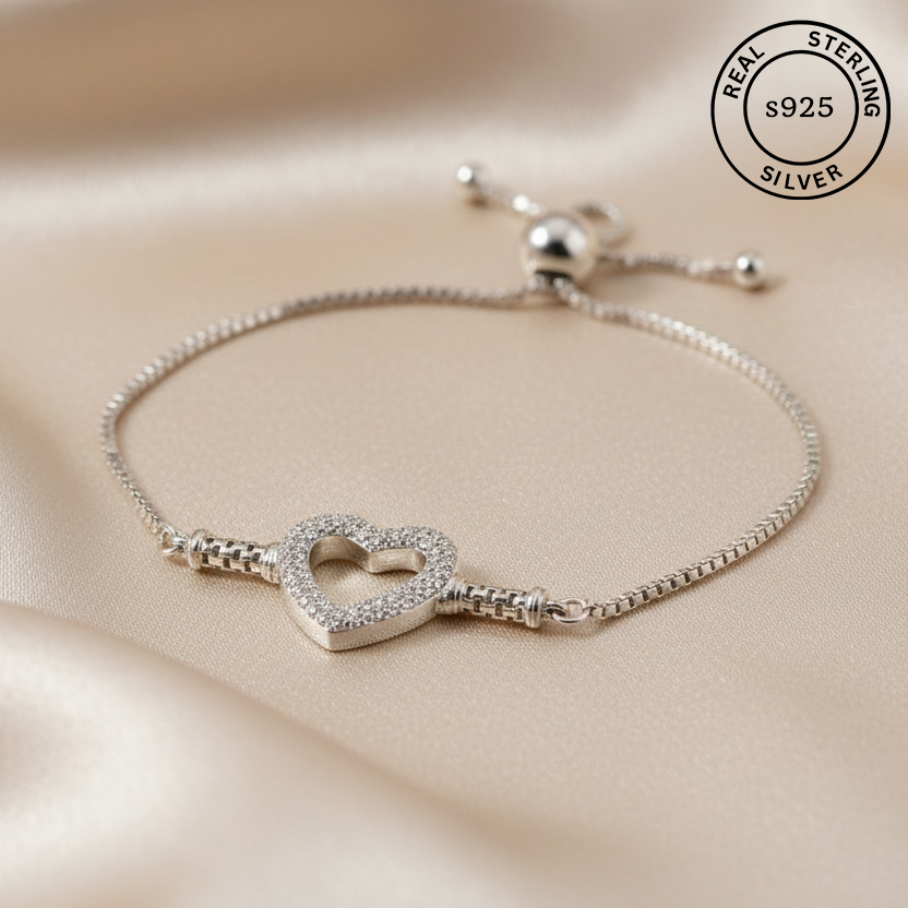 925 Sterling Silver Valentine Bracelet