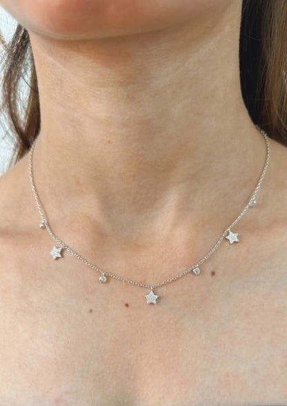 925 Sterling Silver Star delight Necklace