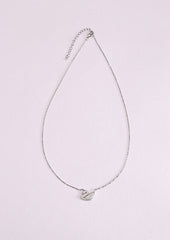 925 Sterling Silver Swan Necklace with Chain