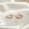 925 Sterling Silver Celeste Sparkle Hoops