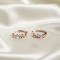 925 Sterling Silver Celeste Sparkle Hoops