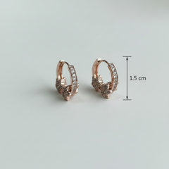 925 Sterling Silver Twinkle Knot Hoop Earrings