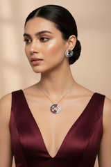 Silver Spectrum Shine Pendant Set
