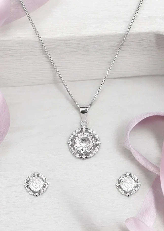 Silver Celestial Pendant Set