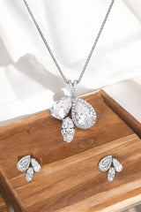 Silver Sparkling Elegance Pendant Set
