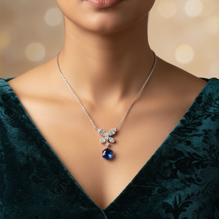 Silver Mystic Wings Necklace