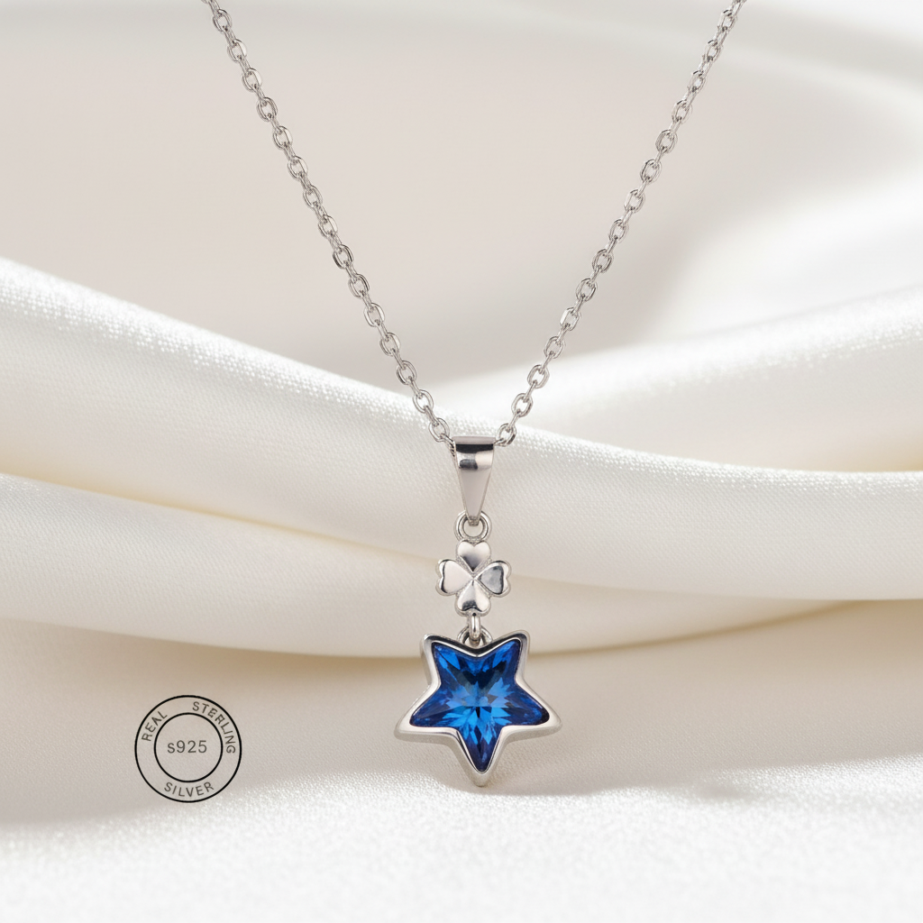 Silver Starry Night Necklace