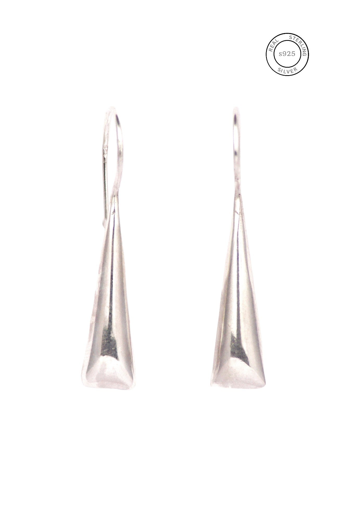 Silver Sleek Shine Danglers