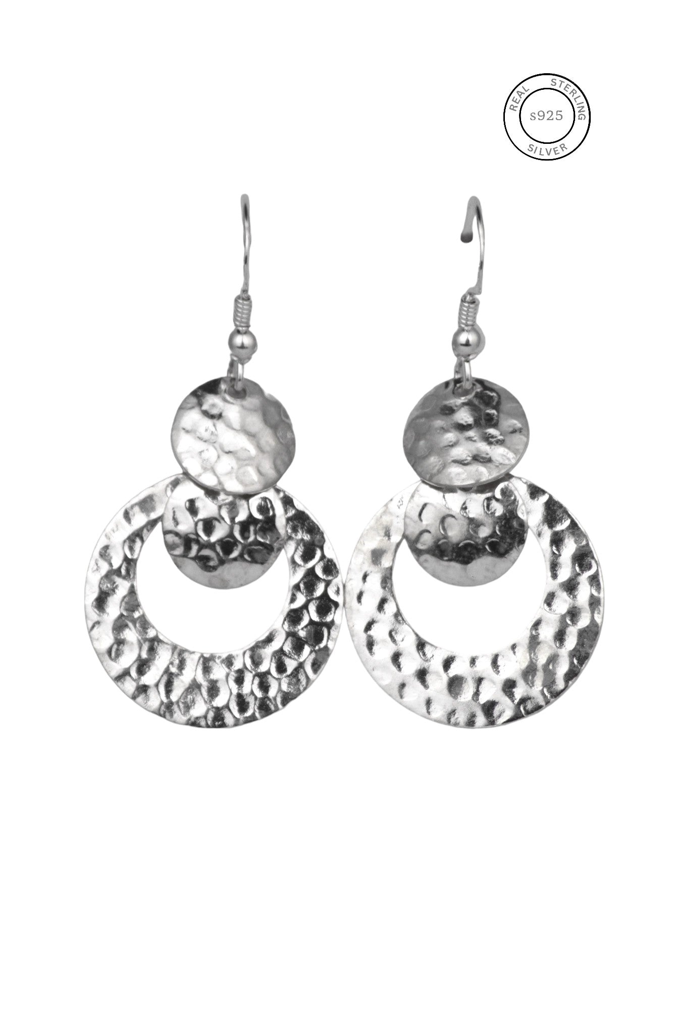 Silver Moonlight Chandbali Danglers